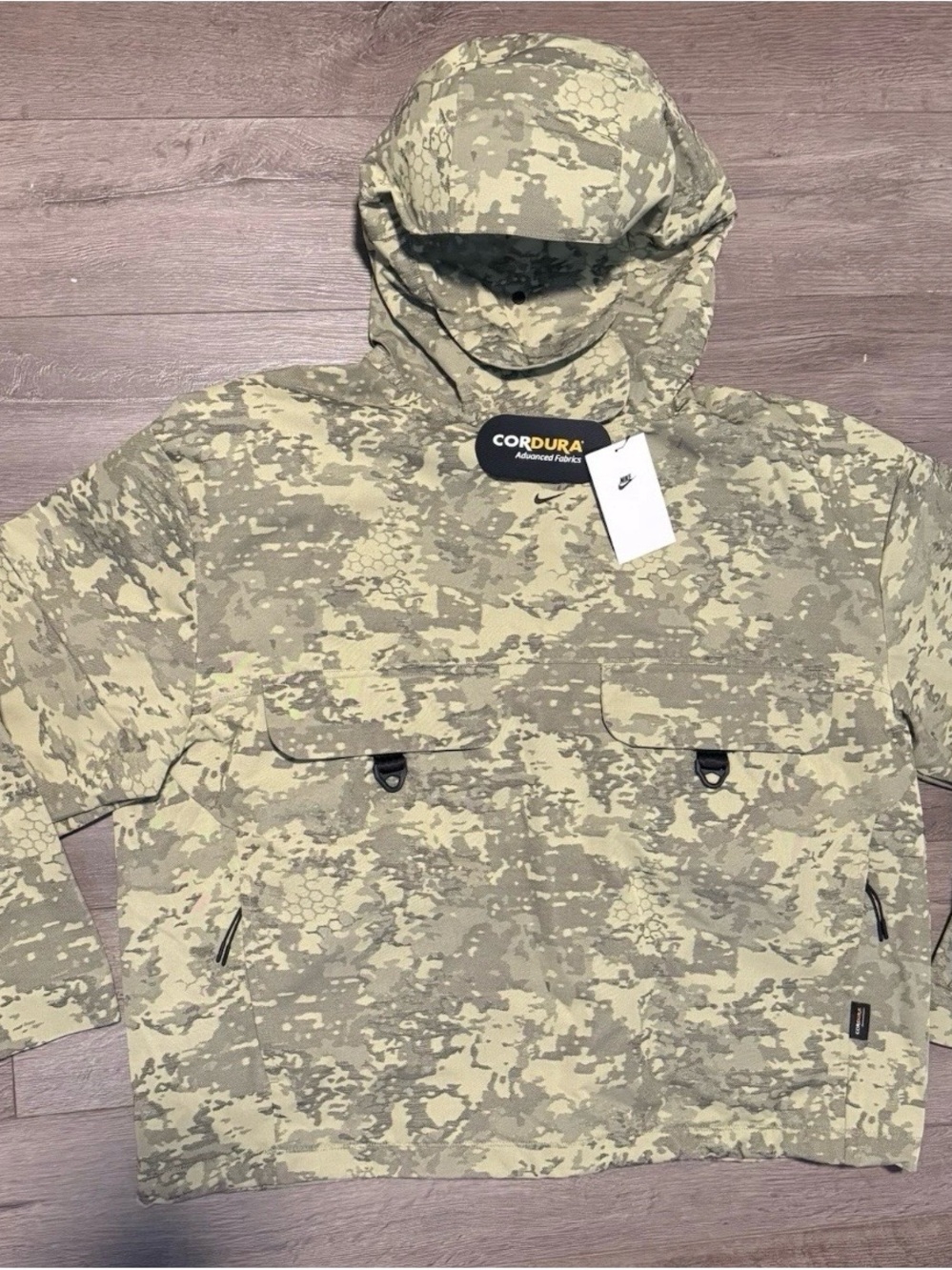 Nike Tech Woven CORDURA Camo Jacket IF8494-276 Men’s Size X-Large XL NEW